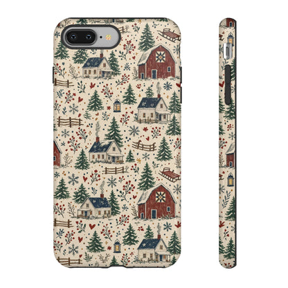 Snowy Farmstead Tough Case