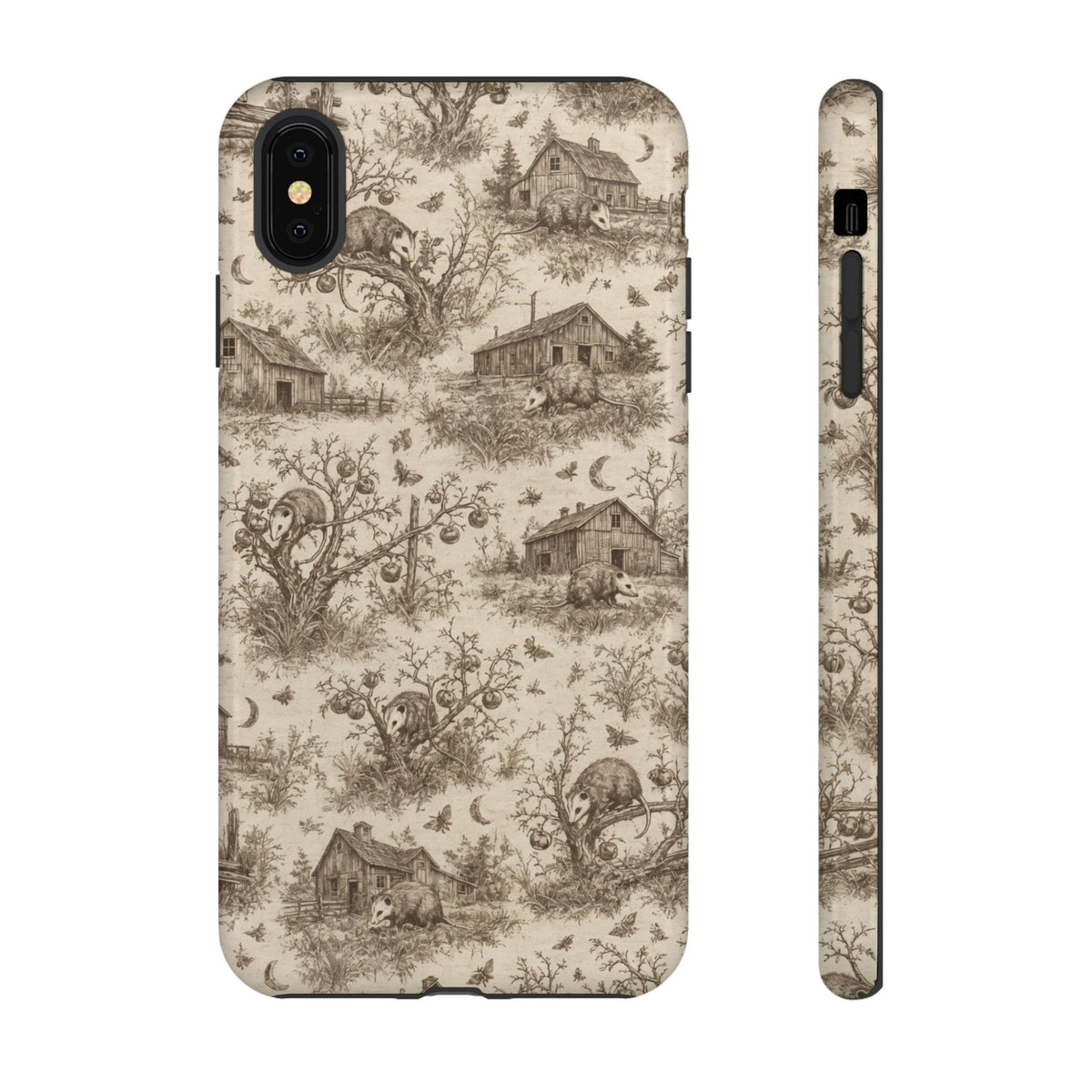 Opossum Toile Tough Case