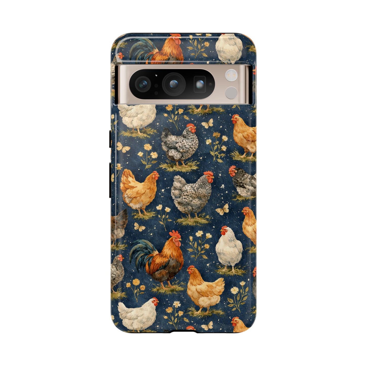 Indigo Chickens Tough Case