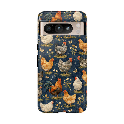 Indigo Chickens Tough Case