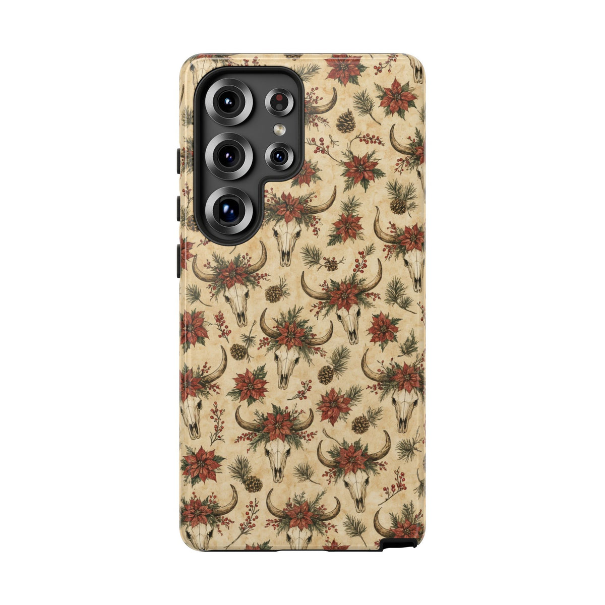 Skull Poinsettia Tough Case