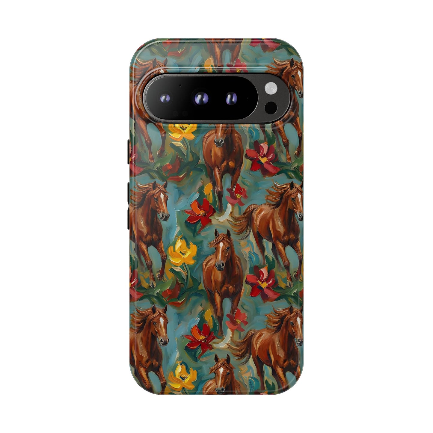 Oil Painted Horses Tough Case