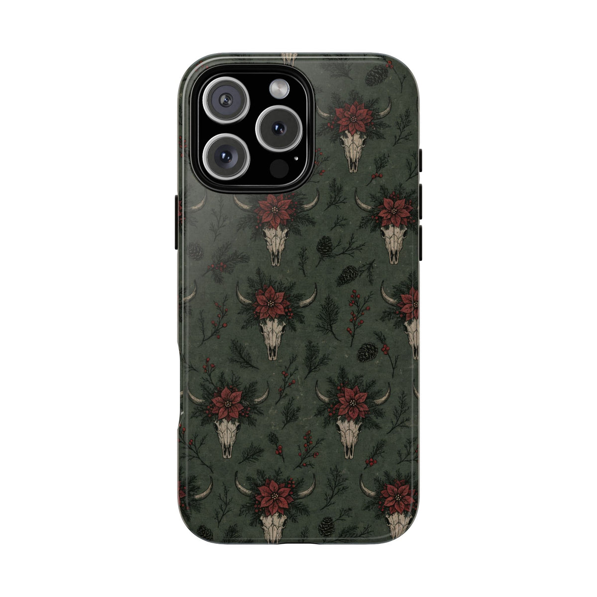 Inked Christmas Skull Tough Case