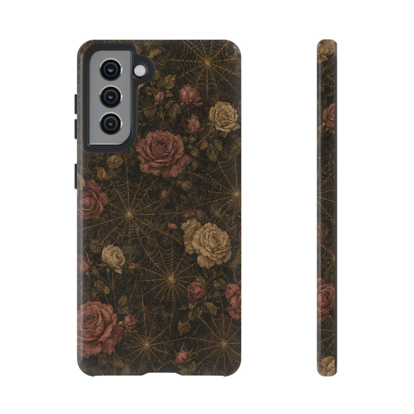 Spiderweb Rose Tough Case