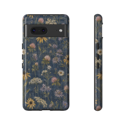 Denim Florals Tough Case