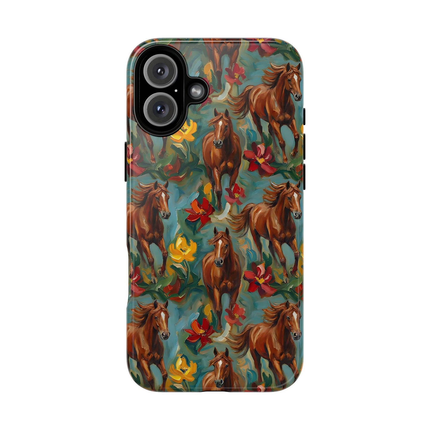 Oil Painted Horses Tough Case