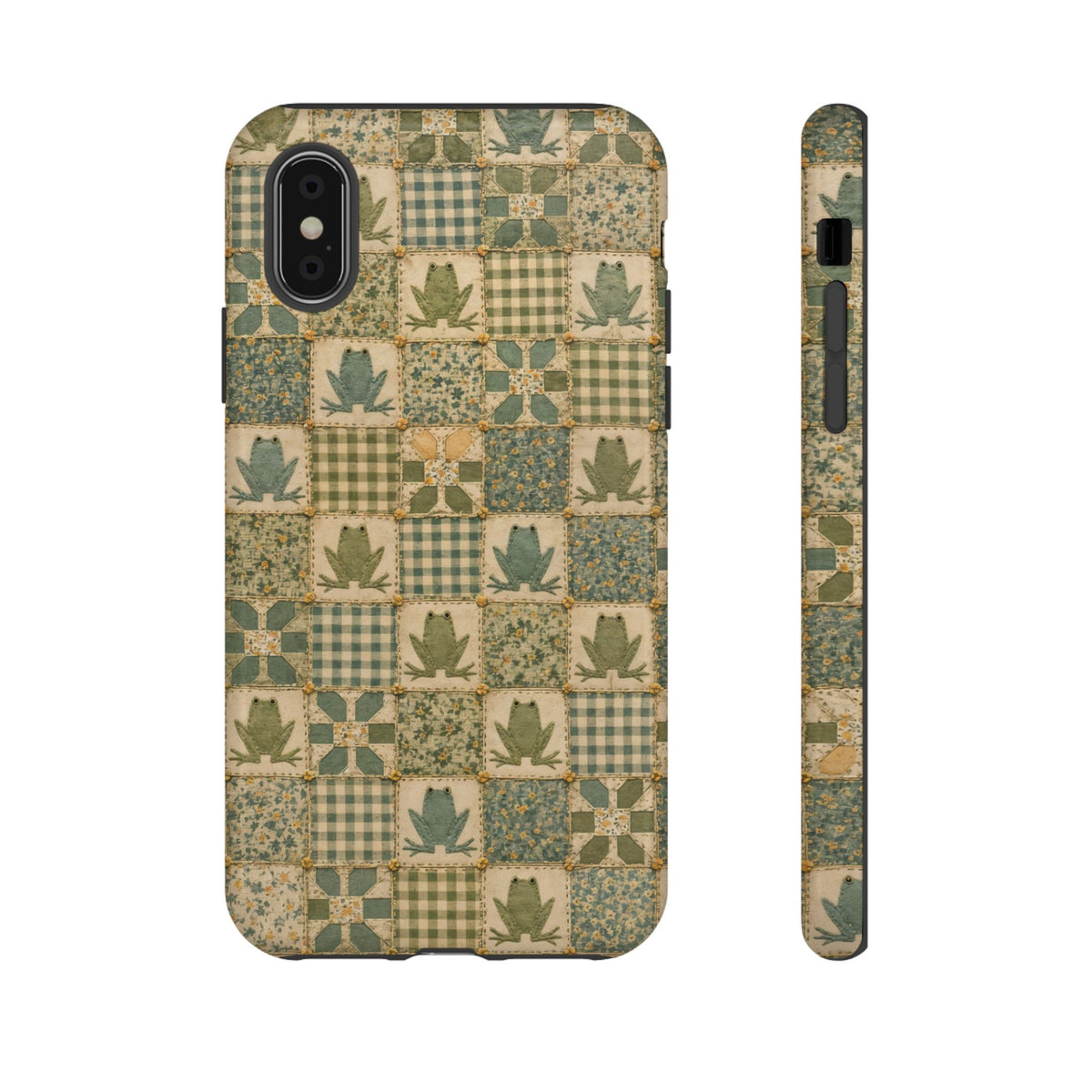 Frog Quilt Tough Case