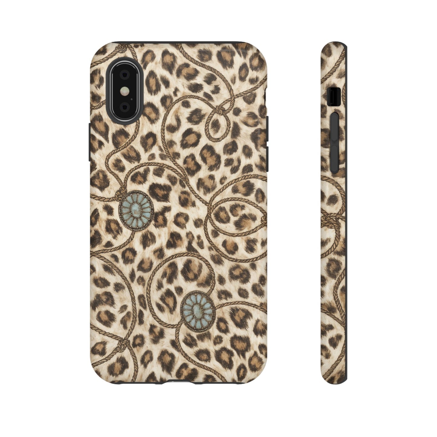 Leopard Rope Conchos Tough Case