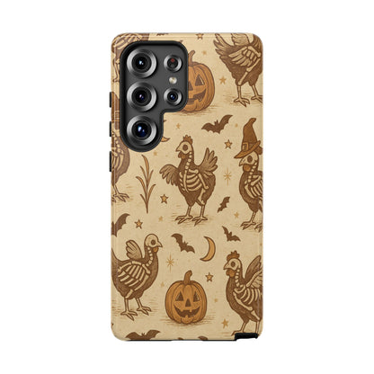 Rustic Skeleton Chickens Tough Phone Case