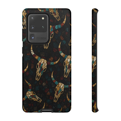 Stained Bull Skull Tough Case
