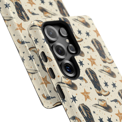 Black Gold Boots Tough Phone Case