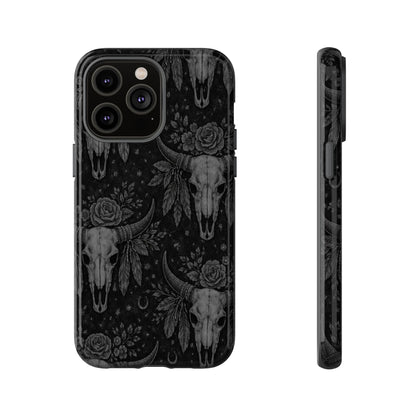 Western Noir Bull Skulls Tough Case