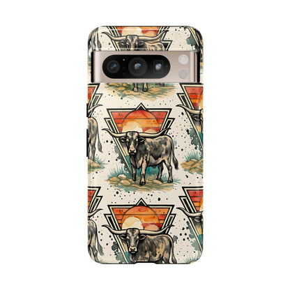 Retro Longhorn Tough Case
