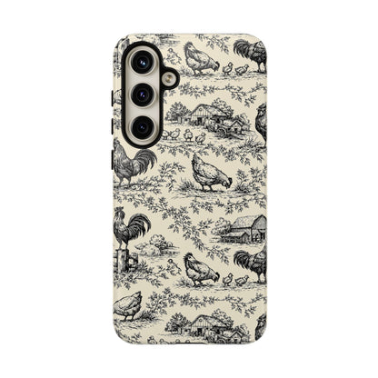 Toile Chickens Tough Case