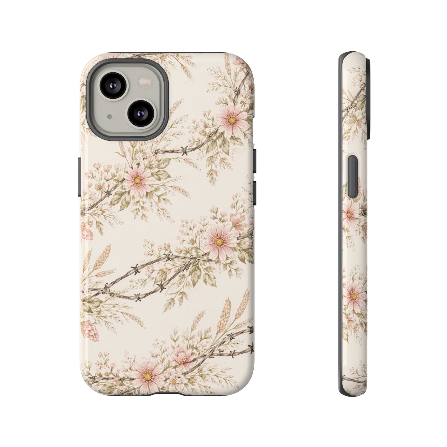 Floral Barbed Wire Tough Case