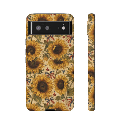 Patriotic Sunflowers Tough Case