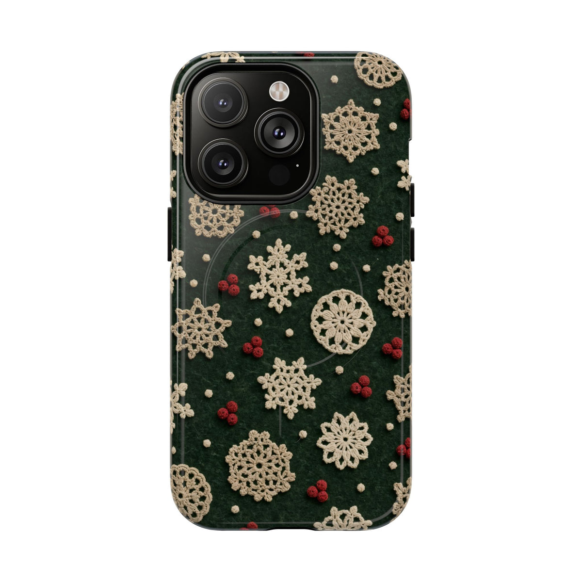 Crochet Snowflakes Magnetic Case