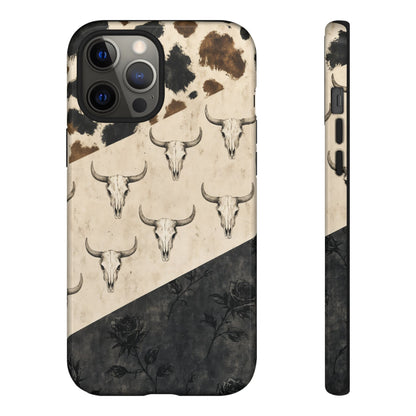 Bull Skull Rose Tough Case
