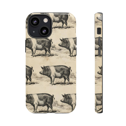 Vintage Pigs Tough Case