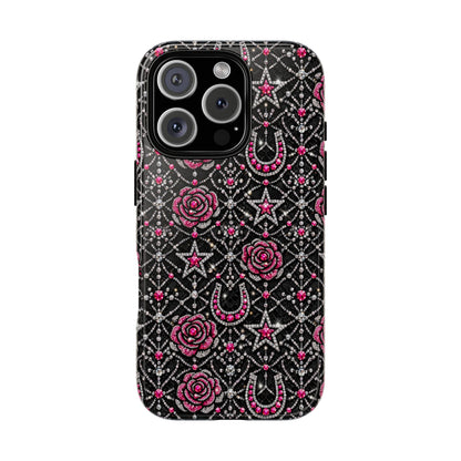 Rhinestone Rose Tough Case