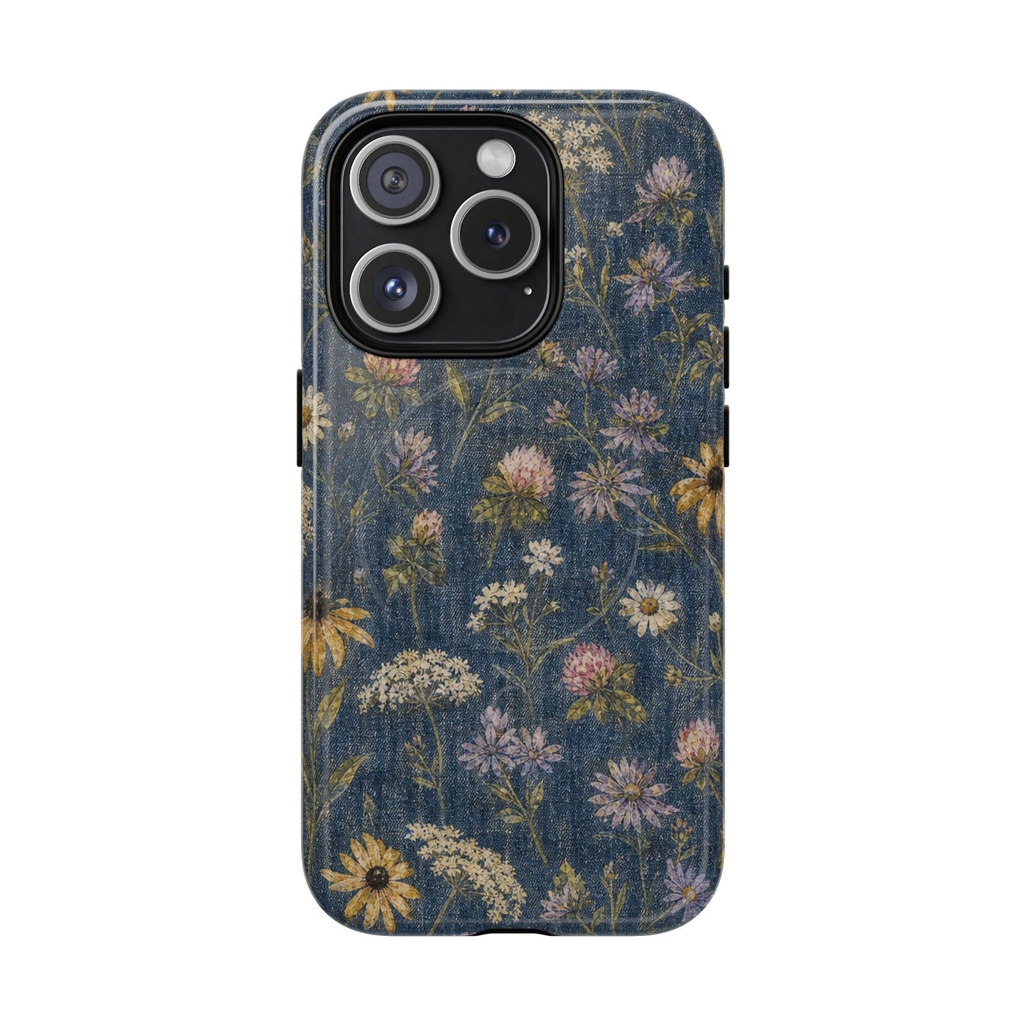 Denim Florals Magnetic Case