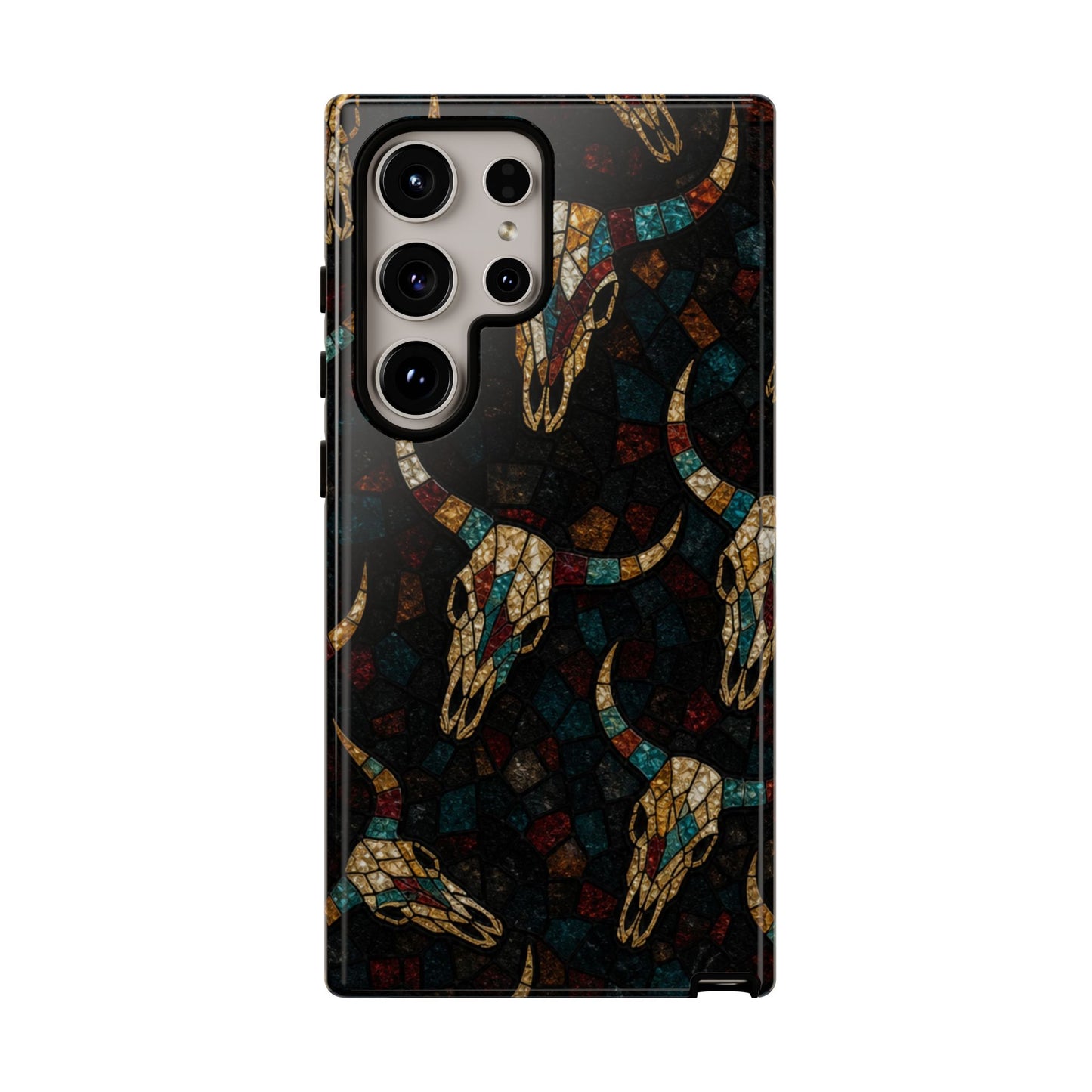Stained Bull Skull Tough Case