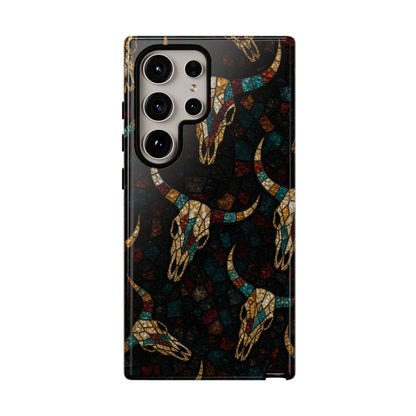 Stained Bull Skull Tough Case