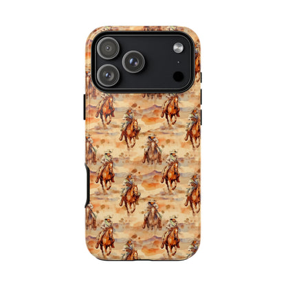 Western Horse Pattern Tough Phone Case