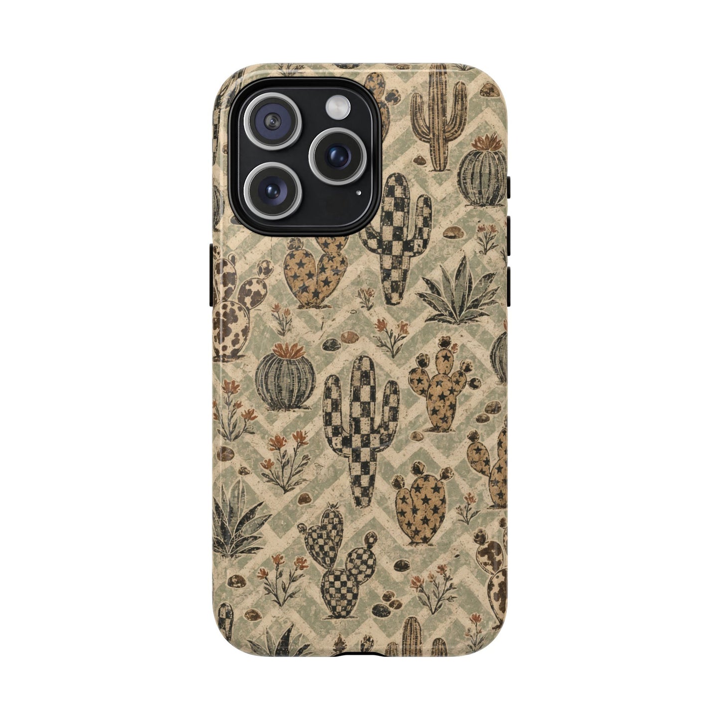 Checkered Cactus Magnetic Case
