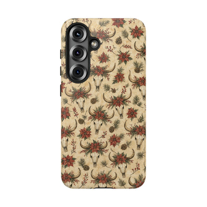 Skull Poinsettia Tough Case