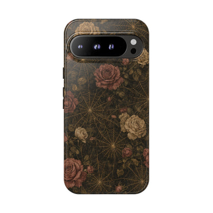 Spiderweb Rose Tough Case
