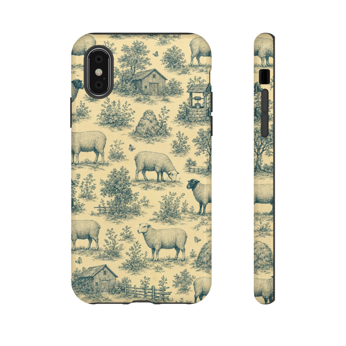 Sheep Toile Tough Case