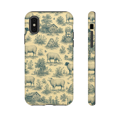 Sheep Toile Tough Case