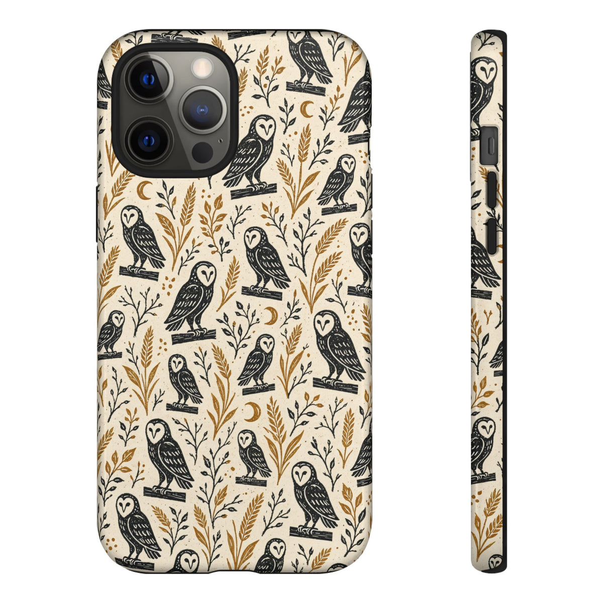 Linocut Barn Owls Tough Case