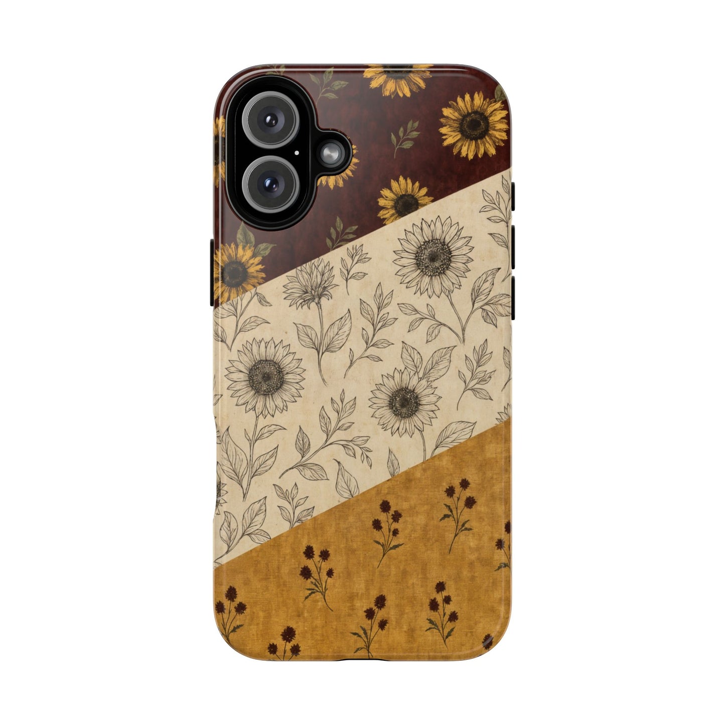 Sunflower Burgundy Swaths Tough Case