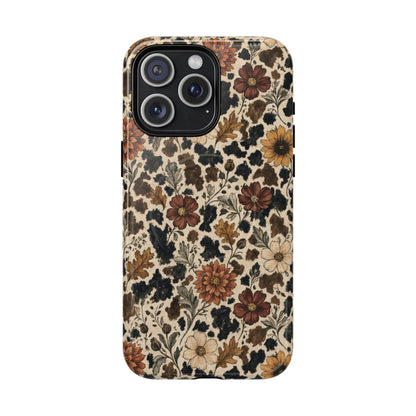 Autumn Cowhide Bloom Magnetic Case
