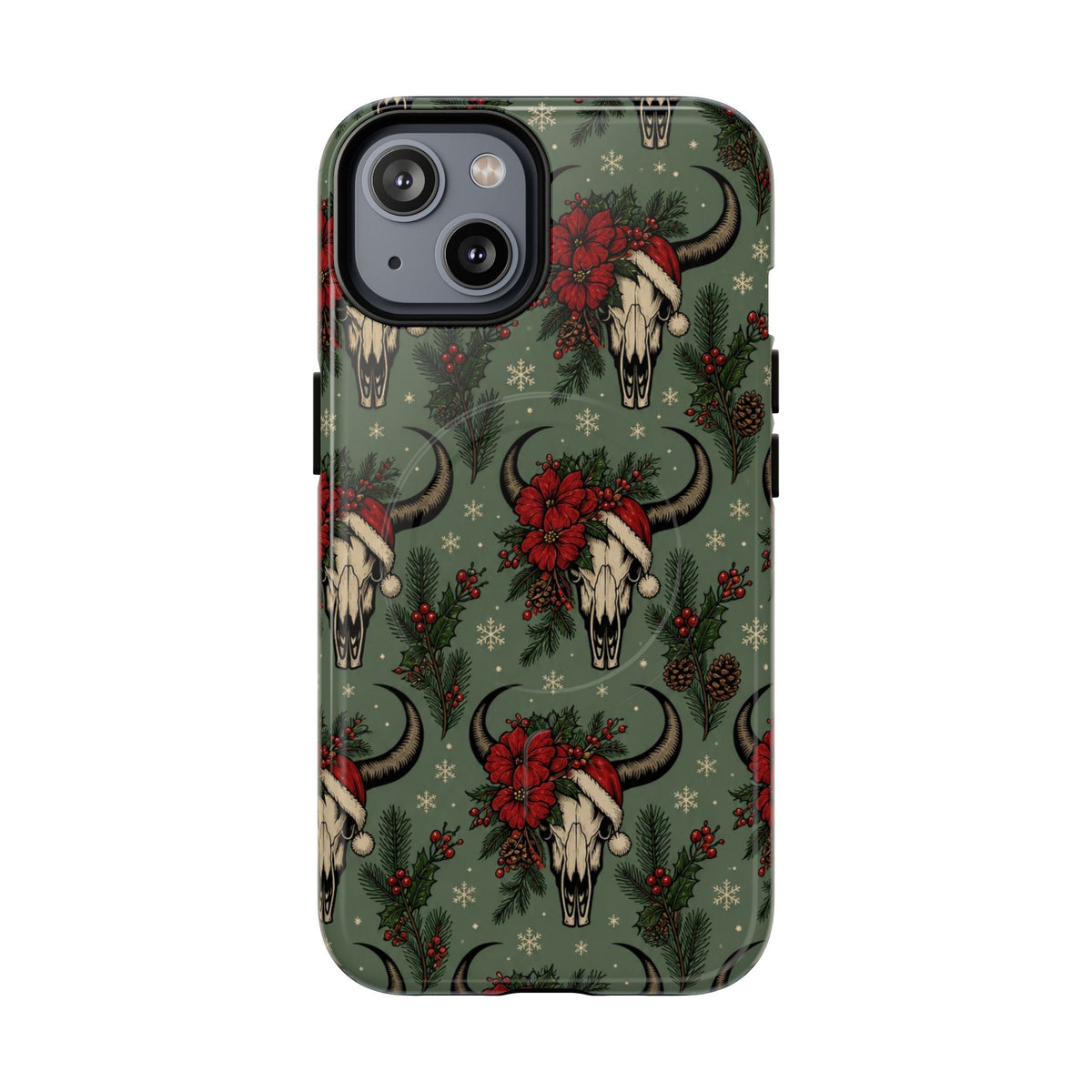 Santa Bull Skulls Magnetic Case