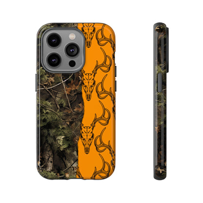 Camo Deer Skulls Orange Tough Case