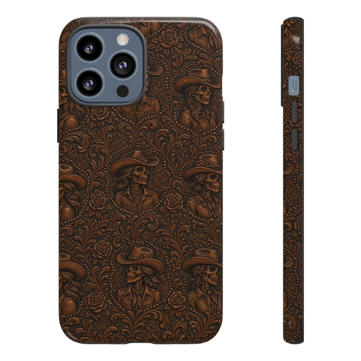Tooled Skeleton Cowgirl Tough Case