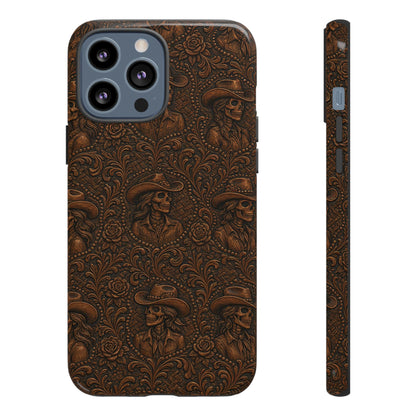 Tooled Skeleton Cowgirl Tough Case