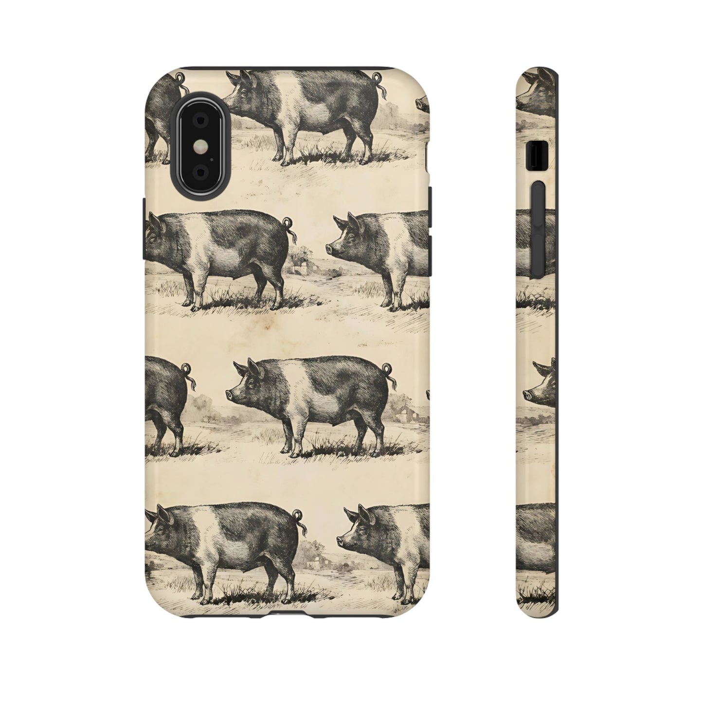 Vintage Pigs Tough Case
