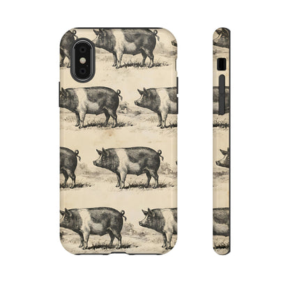 Vintage Pigs Tough Case