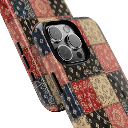 Bandana Patchwork Magnetic Case