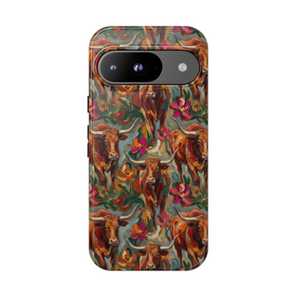 Painted Longhorns Tough Case