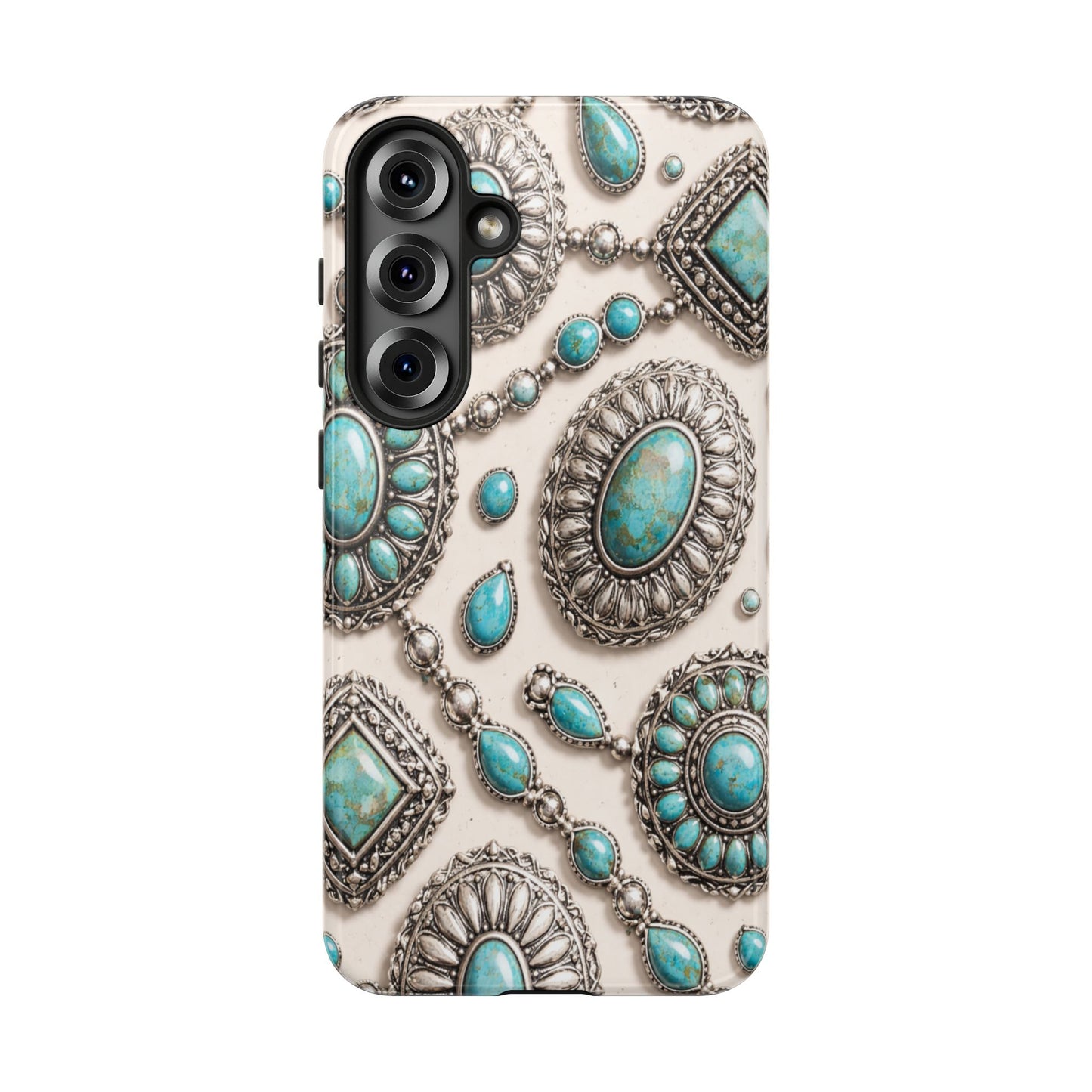 Turquoise Silver Concho Tough Case