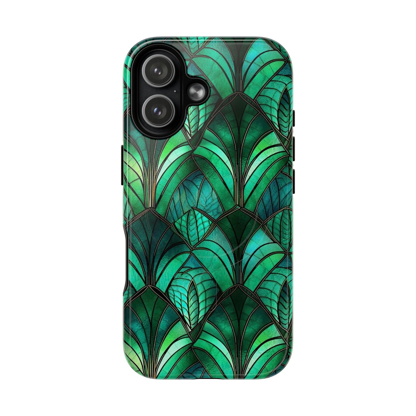 Emerald Green Stained Glass Magnetic Case