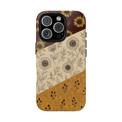 Sunflower Burgundy Swaths Tough Case