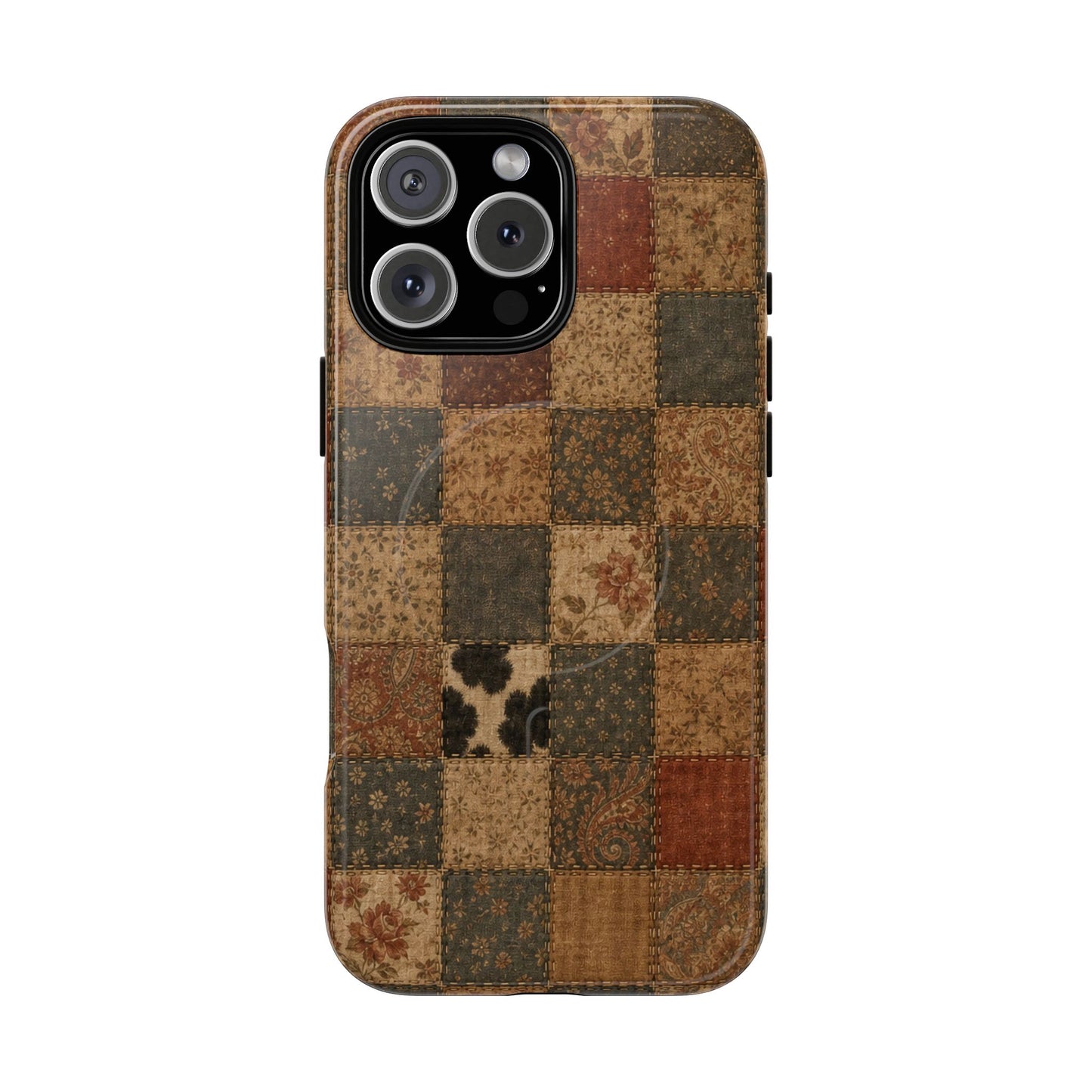 Rustic Patchwork Magnetic Case