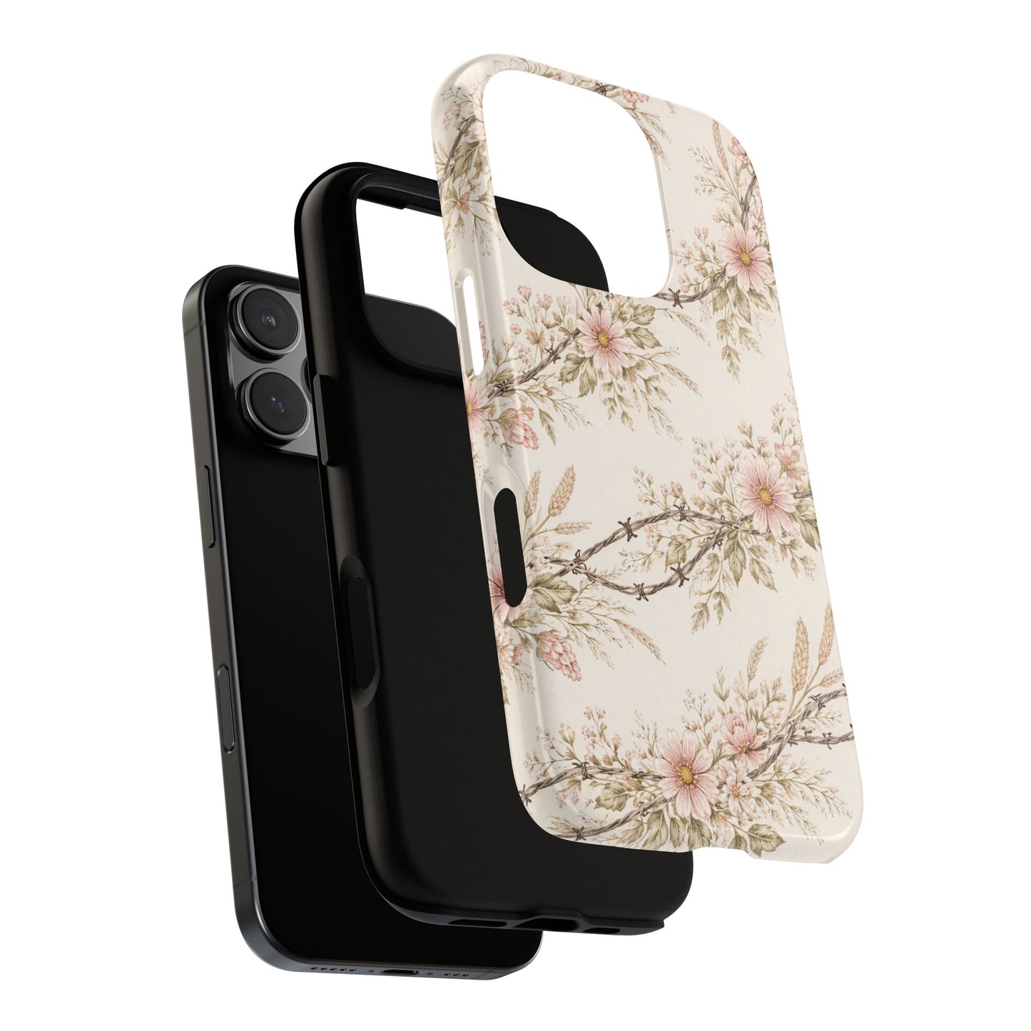 Floral Barbed Wire Tough Case