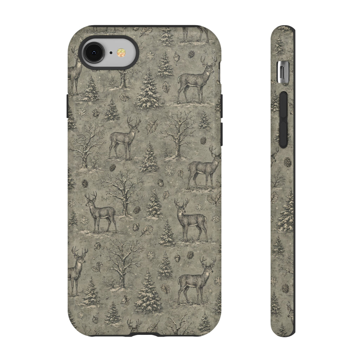 Etched Winter Buck Tough Case